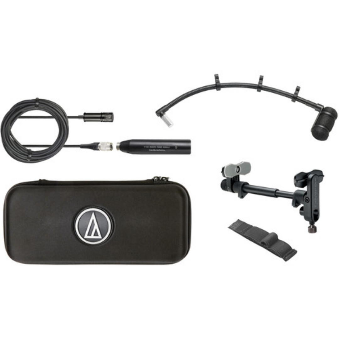 Audio-Technica - ATM350GL Cardioid Condenser Instrument Microphone w/ Guitar Mounting System