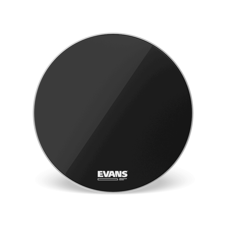 Evans - Resonant Black Reso 22" Bass Drum Head-Percussion-Evans-Music Elements