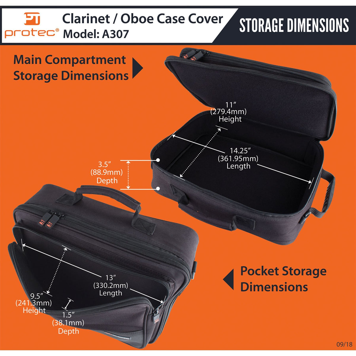 Protec - Deluxe Clarinet/Oboe Case Cover-Accessories-Protec-Music Elements