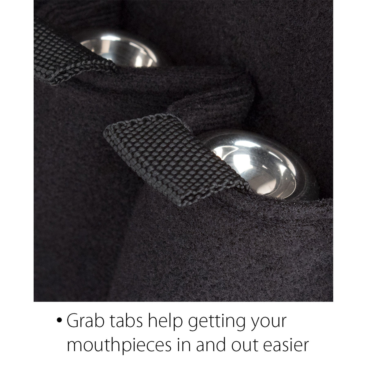 Protec - Small Brass (Trumpet) 2-Piece Nylon Mouthpiece Pouch with Zipper Closure-Accessories-Protec-Music Elements