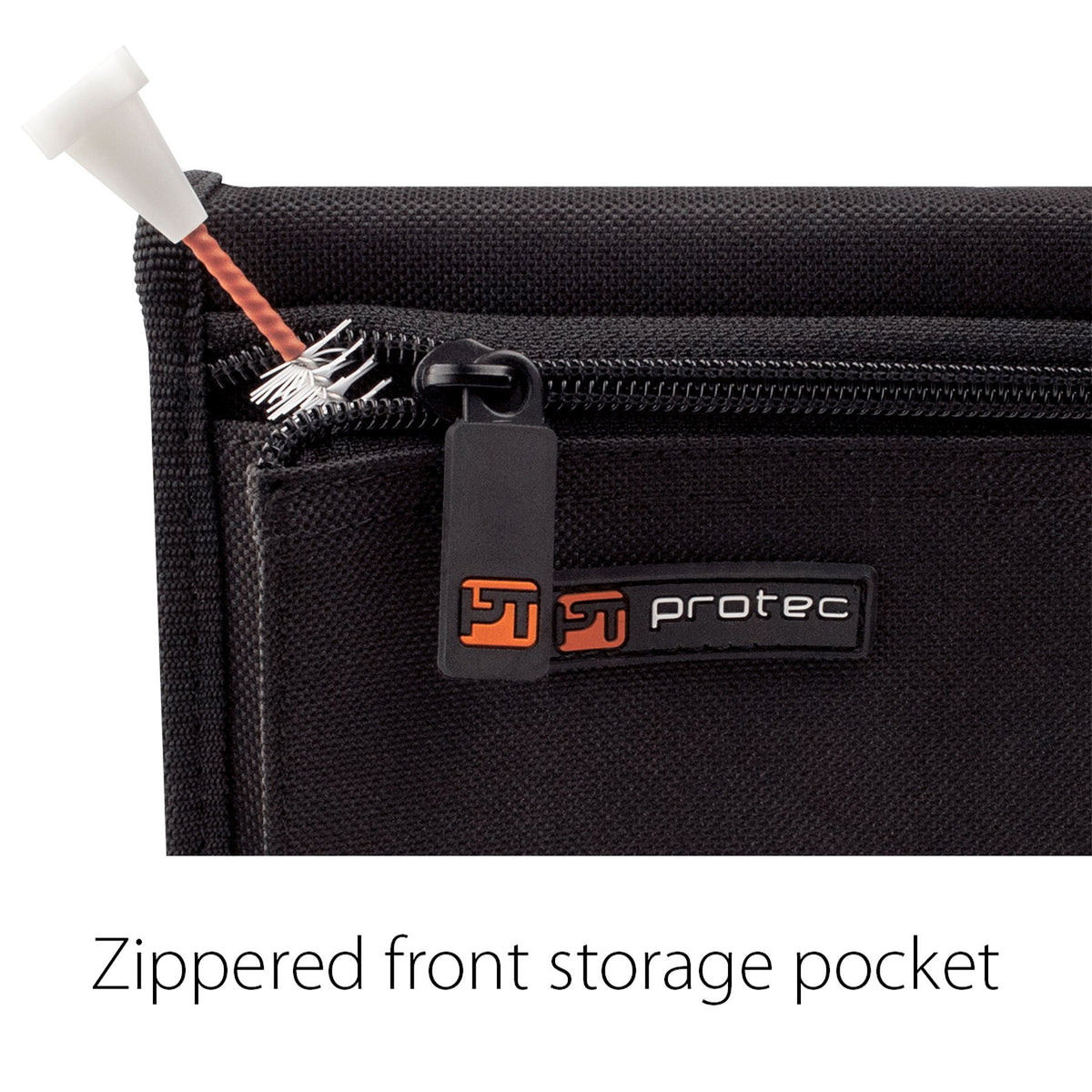 Protec - Small Brass (Trumpet) 3-Piece Nylon Mouthpiece Pouch with Zipper Closure-Accessories-Protec-Music Elements