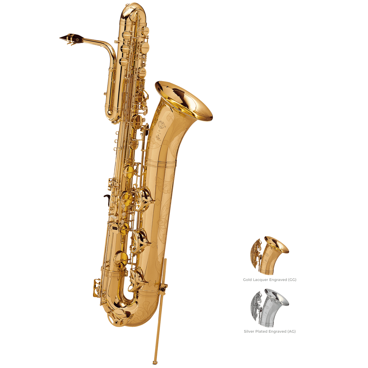 Selmer Paris - Super Action 80 Series II Jubilee Bass Saxophones-Saxophone-Selmer Paris-Music Elements