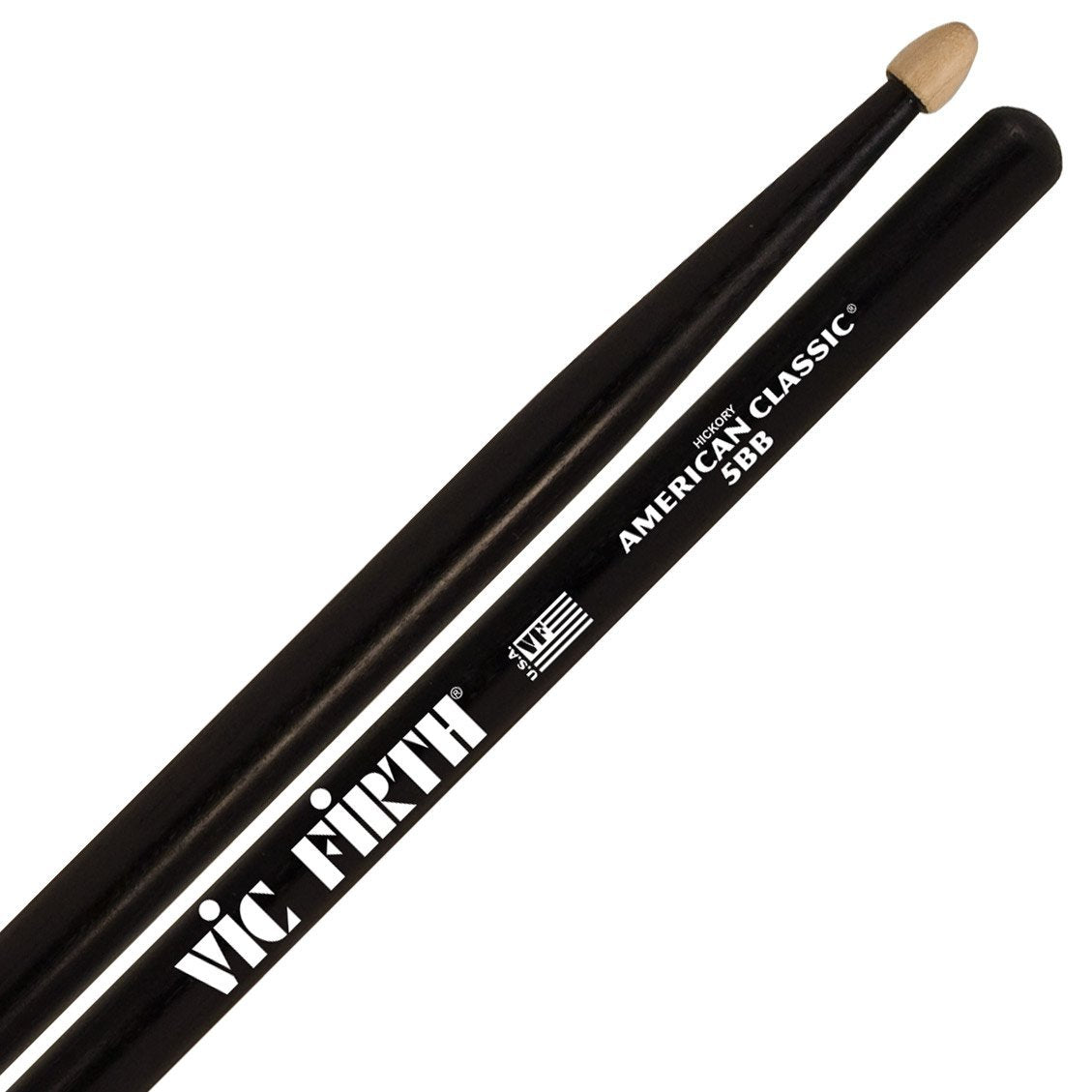 Vic Firth - American Classic Drumsticks-Percussion-Vic Firth-5BB (Black)-Music Elements