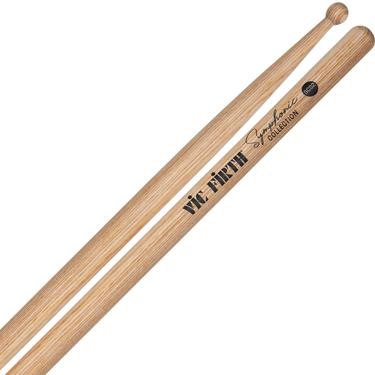 Vic Firth - Symphonic Collection Snare Drumsticks-Percussion-Vic Firth-SCS2: Laminated Birch, General-Music Elements