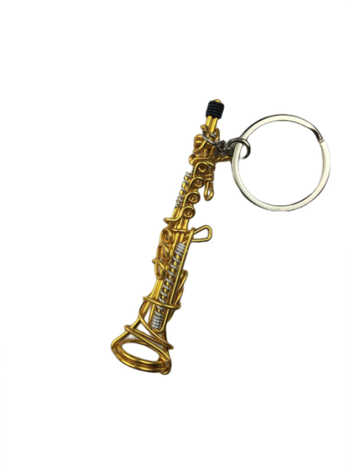Wire Lover - Soprano Saxophone Keychain