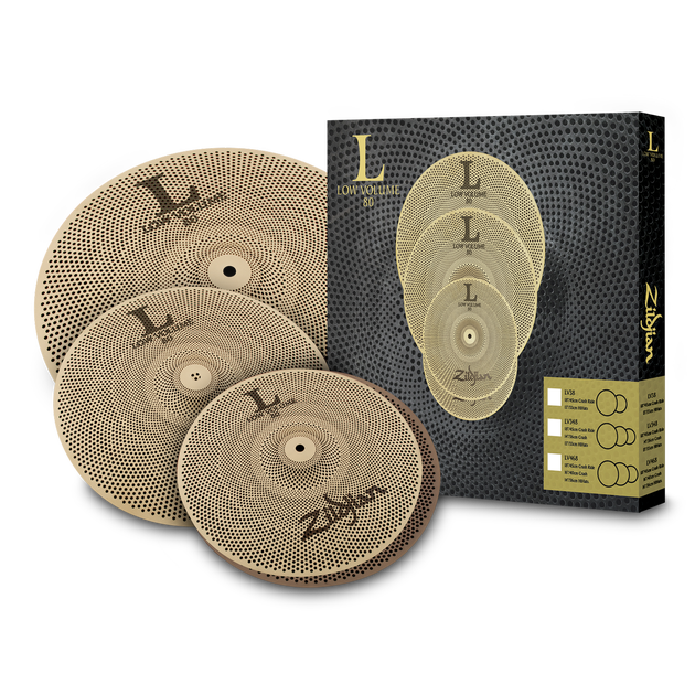 Zildjian - LV348 Low Volume Cymbal Set (13/14/18")-Cymbal-Zildjian-Music Elements