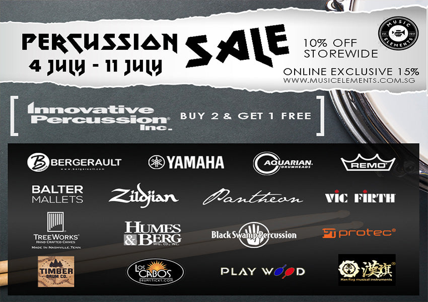 ME Percussion Sale (4th to 11th July)