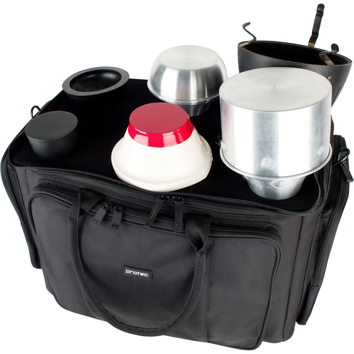 Protec - M407 Tenor Trombone Six-Pack Mute Bag w/ Modular Wall & Mute Holder