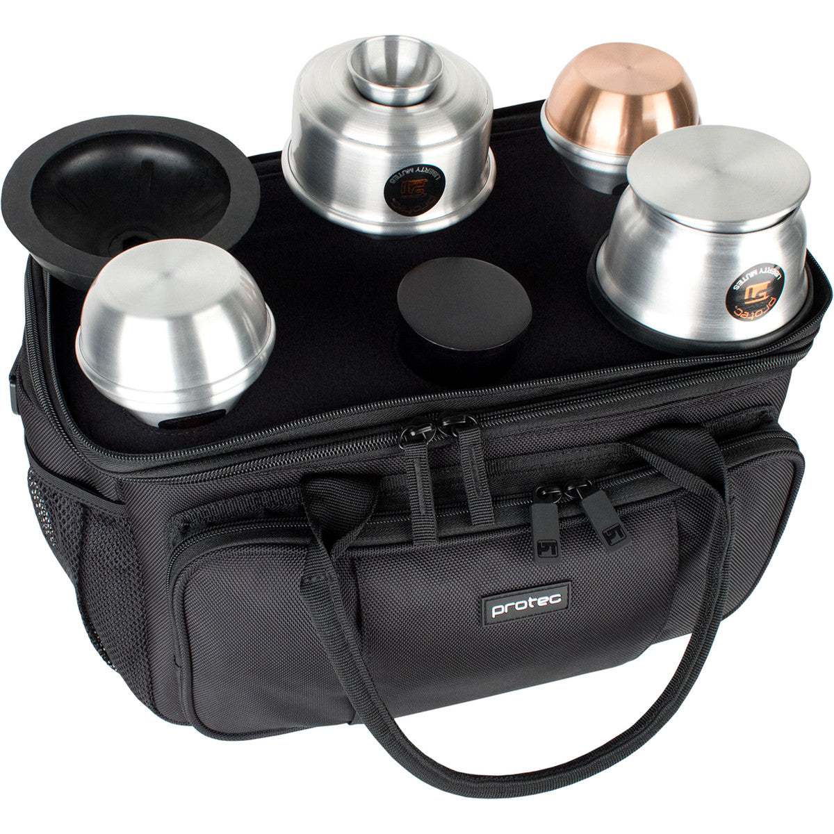 Protec - M408 Trumpet Six-Pack Mute Bag w/ Modular Walls &amp; Mute Holder