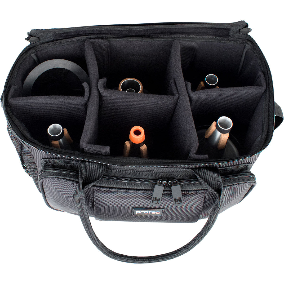 Protec - M408 Trumpet Six-Pack Mute Bag w/ Modular Walls &amp; Mute Holder