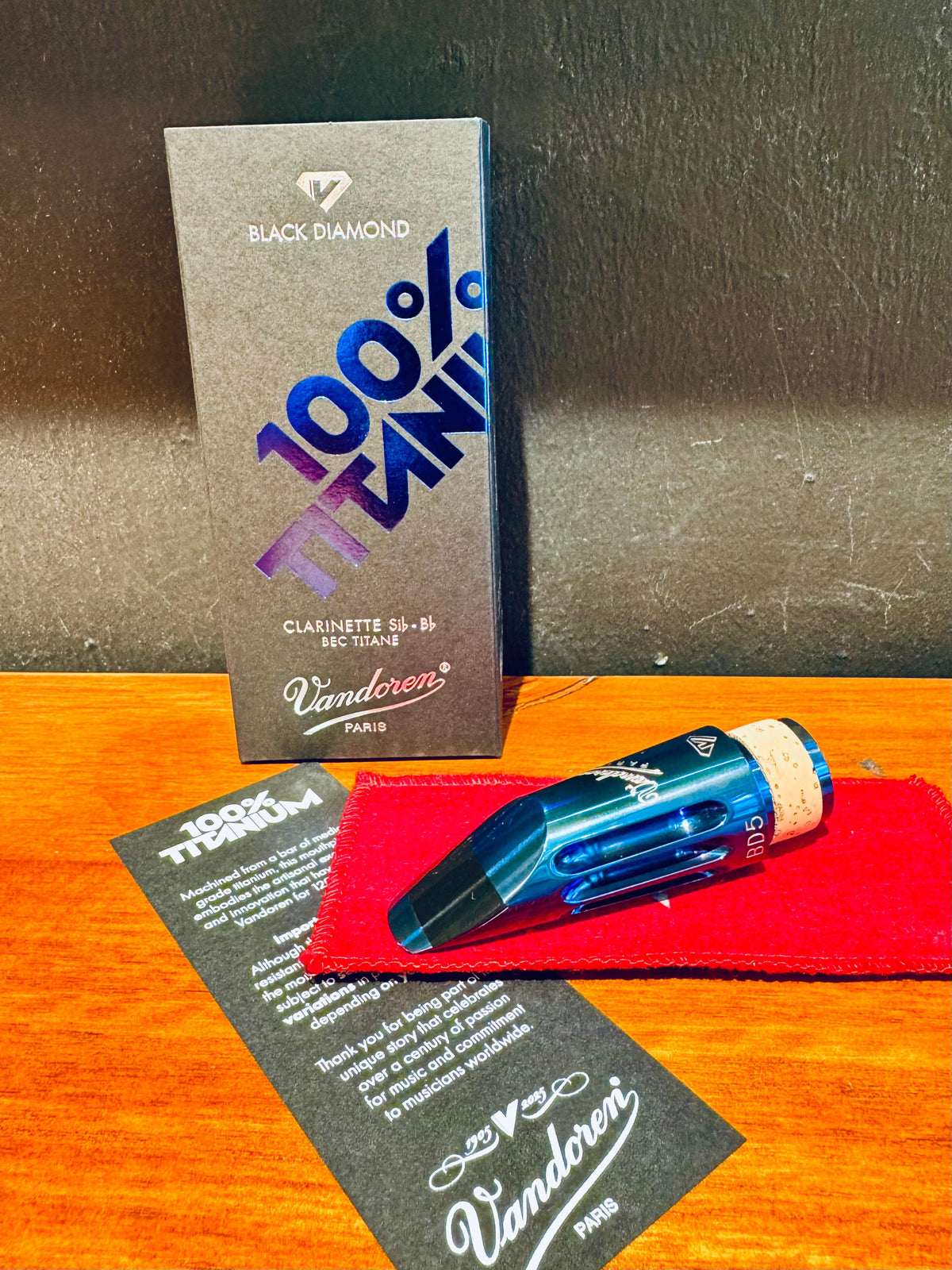 Vandoren - Black Diamond Series - BD5 Titanium Bb Clarinet Mouthpiece (Limited Edition)