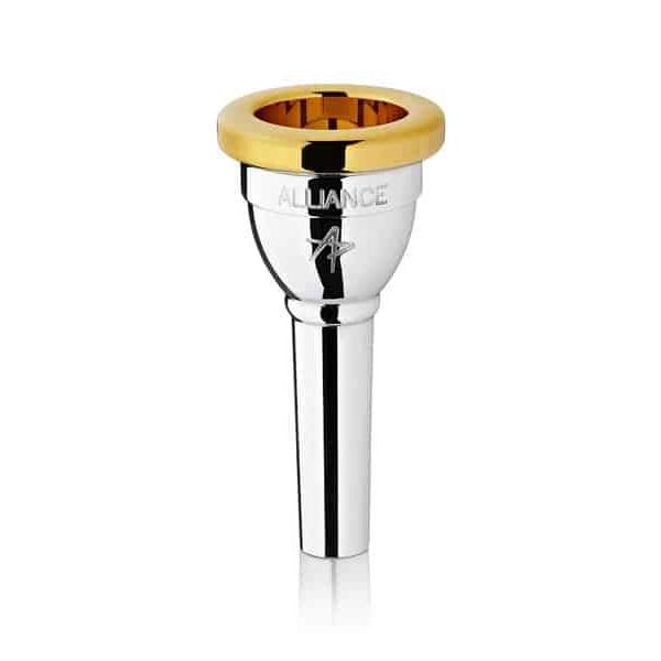 Alliance - Standard Euphonium Mouthpieces-Mouthpiece-Alliance-2-Silver Plated with Gold Rim-Music Elements