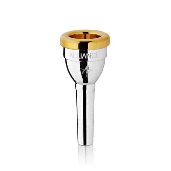 Alliance - Standard Tenor Horn Mouthpieces-Mouthpiece-Alliance-1A-Silver Plated with Gold Rim-Music Elements