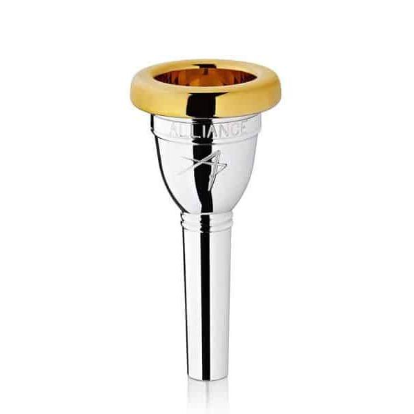Alliance - Standard Tuba Mouthpieces-Mouthpiece-Alliance-3-Silver Plated with Gold Rim-Music Elements