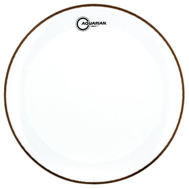 Aquarian - Force I Series Single Ply Clear Batter Bass Drum Heads-Percussion-Aquarian-Music Elements