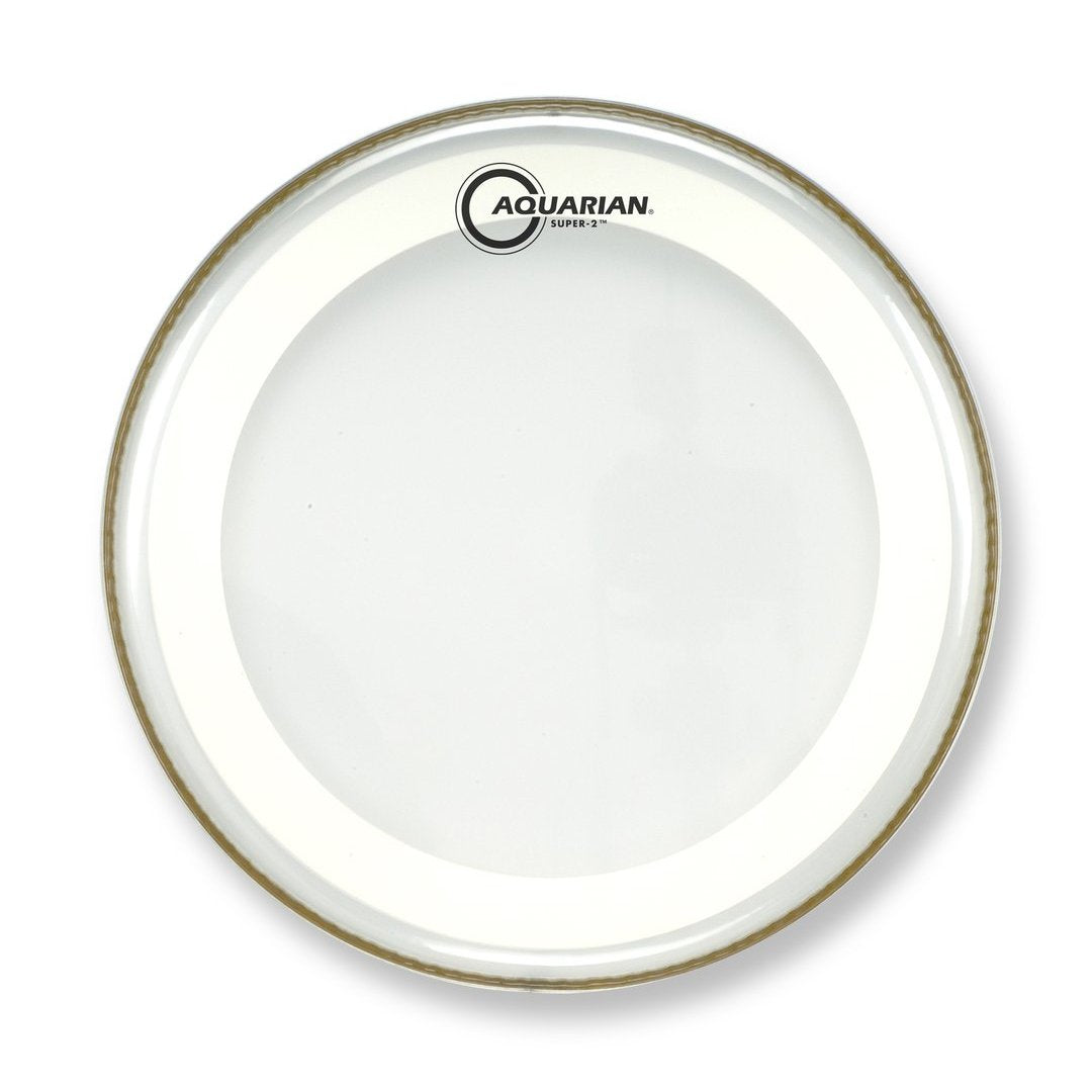 Aquarian - Studio-2 Series Clear Batter Drum Heads with Studio-X Ring