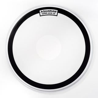 Aquarian - Super Kick III Series Single-Ply Coated Power Dot Batter Bass Drum Heads-Percussion-Aquarian-Music Elements