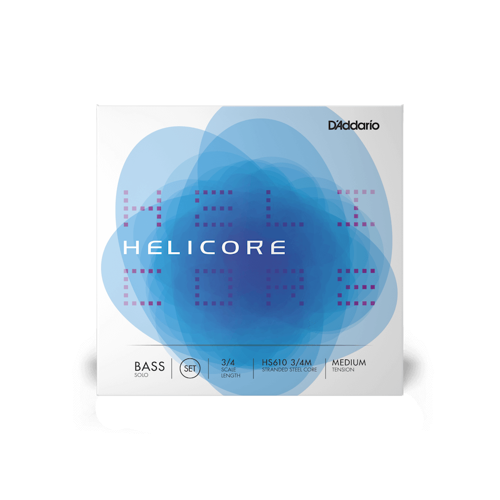 D&#39;Addario - Helicore Solo 3/4 Scale Double Bass String Set-Strings Accessories-D&#39;Addario-Music Elements