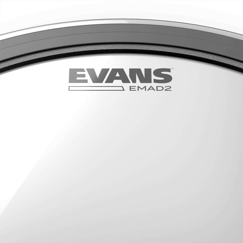 Evans - EMAD2 Clear Batter 22&quot; Bass Drum Head-Percussion-Evans-Music Elements