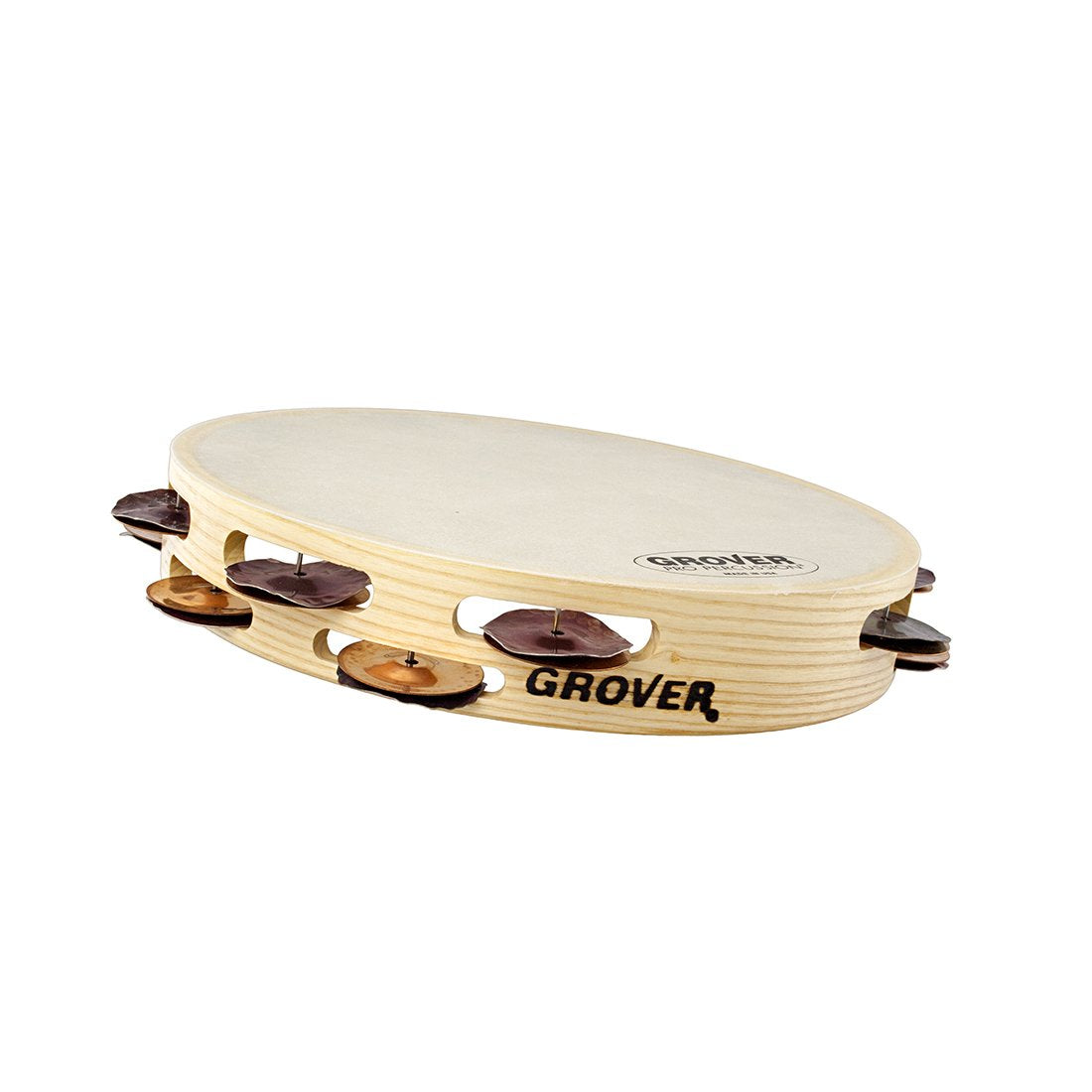 Grover Pro - Bantamweight™ Heat-Treated Silver/Phosphor Bronze Double Row Tambourine (10&quot;)