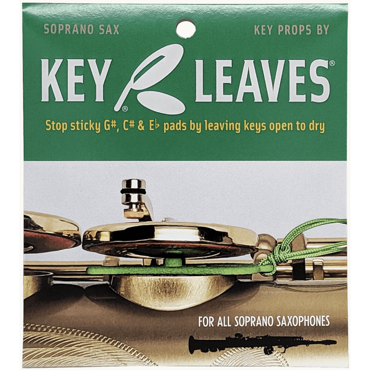 Key Leaves - Saxophone Key Props (for Soprano Saxophones)-Accessories-Key Leaves-Music Elements