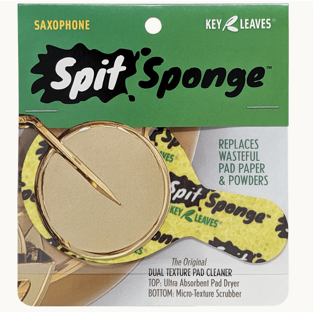 Key Leaves - Spit Sponge Saxophone Size Pad Dryer-Accessories-Key Leaves-Music Elements