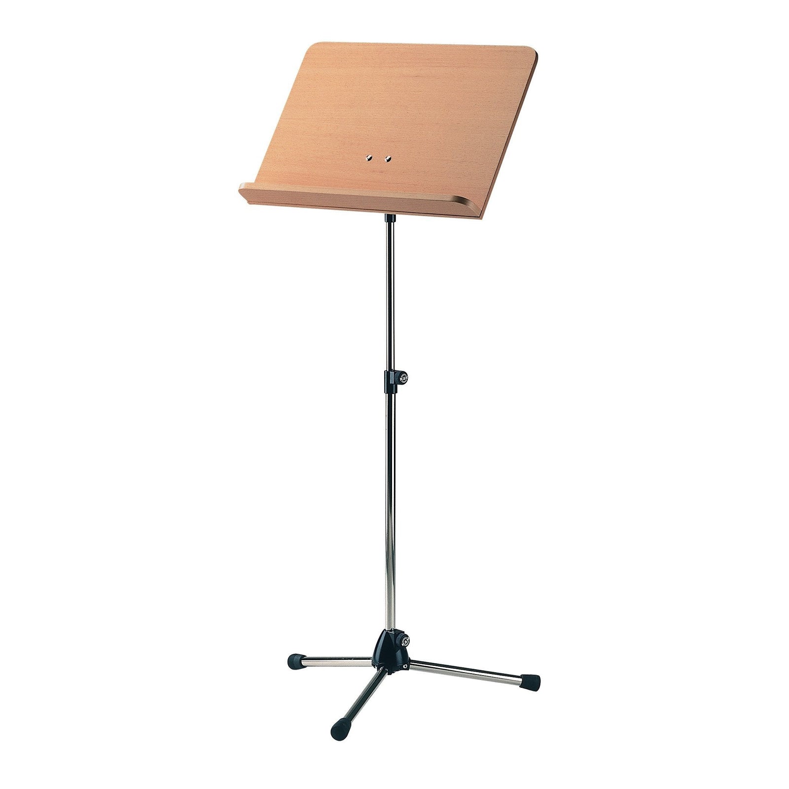KÃ¶nig & Meyer - 118/1 Topline Orchestra Music Stands-Music Stand-KÃ¶nig & Meyer-Chrome Stand with Beech Wooden Desk-Music Elements
