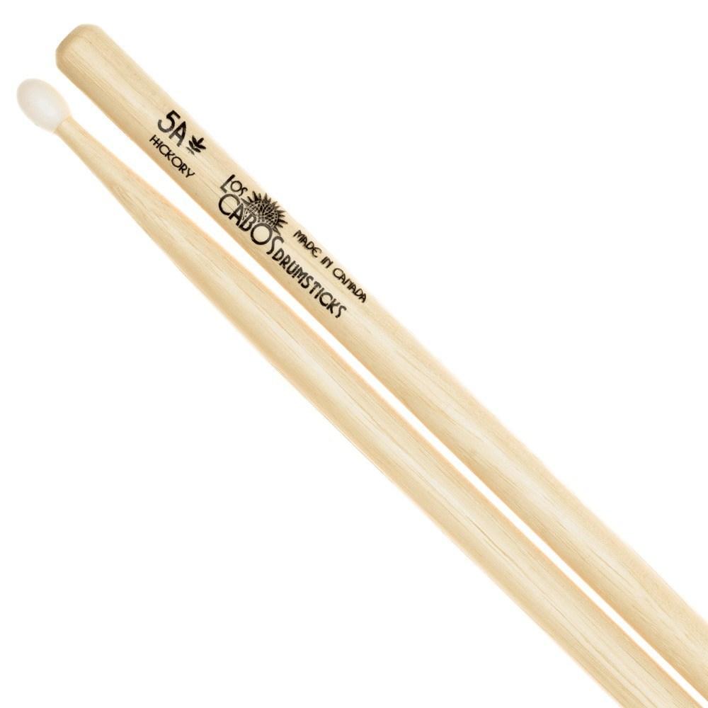 Los Cabos - 5A Nylon White Hickory Drumsticks-Percussion-Los Cabos-Music Elements