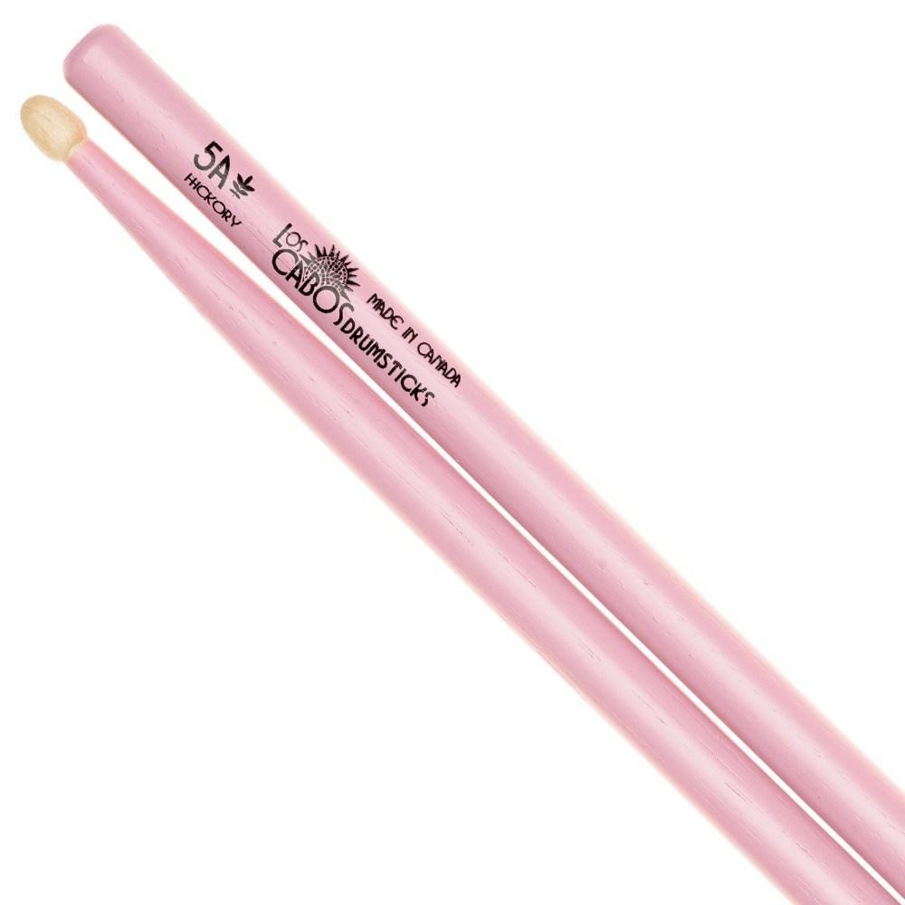 Los Cabos - 5A Pink White Hickory Drumsticks-Percussion-Los Cabos-Music Elements