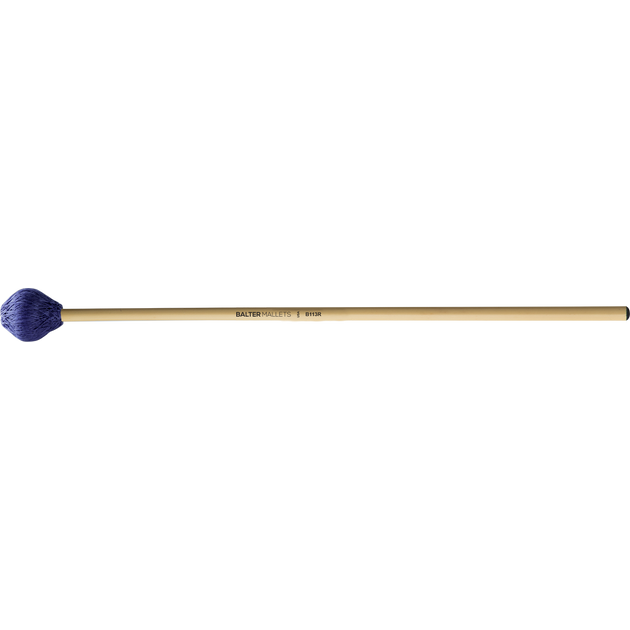 Mike Balter - Ultimate Series Vibraphone Mallets-Percussion-Mike Balter-B113: Blue Polyester - Medium Hard-Rattan (R)-Music Elements