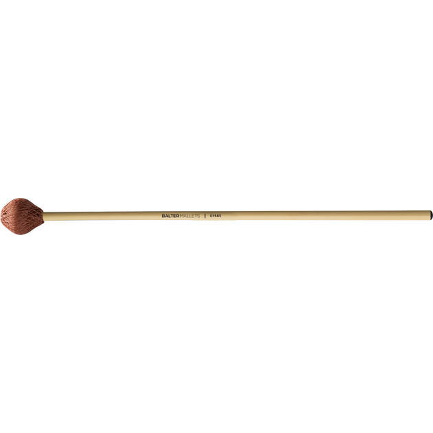 Mike Balter - Ultimate Series Vibraphone Mallets-Percussion-Mike Balter-B114: Red Polyester - Medium-Rattan (R)-Music Elements