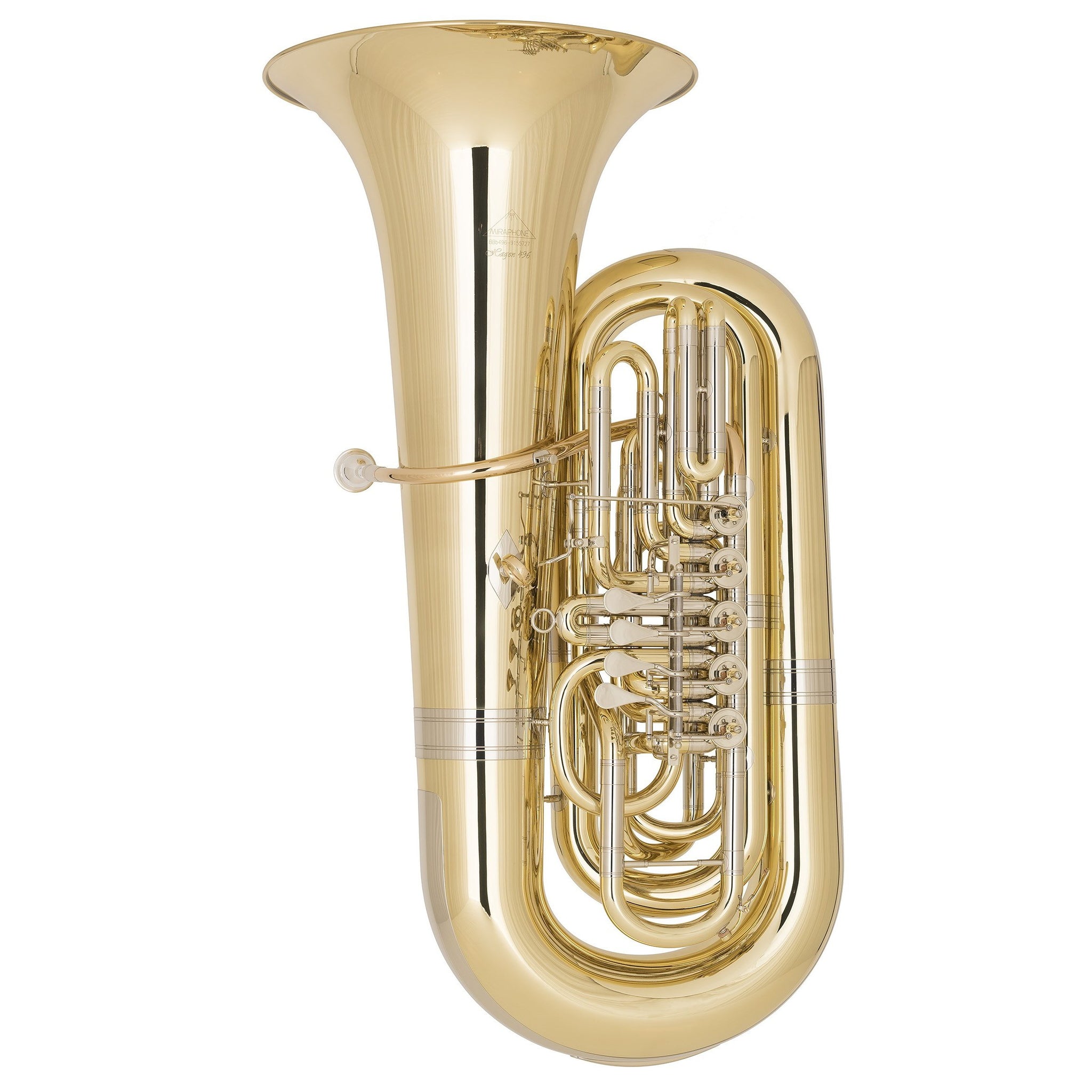 Miraphone - Model 496B Hagen 5-Valve BBb Tuba (Lacquered) - Music Elements