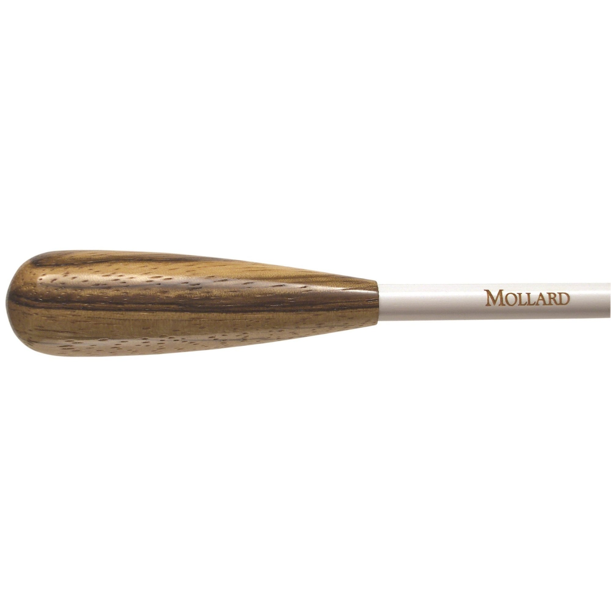 Mollard - â€œEâ€ Series Baton (14", Zebrawood Handle, White Birch Wood Shaft)-Baton-Mollard-Music Elements