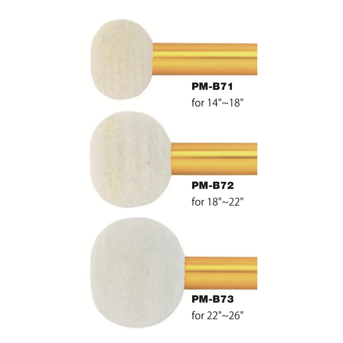 PlayWood - Marching Bass Drum Mallets-Percussion-PlayWood-Music Elements