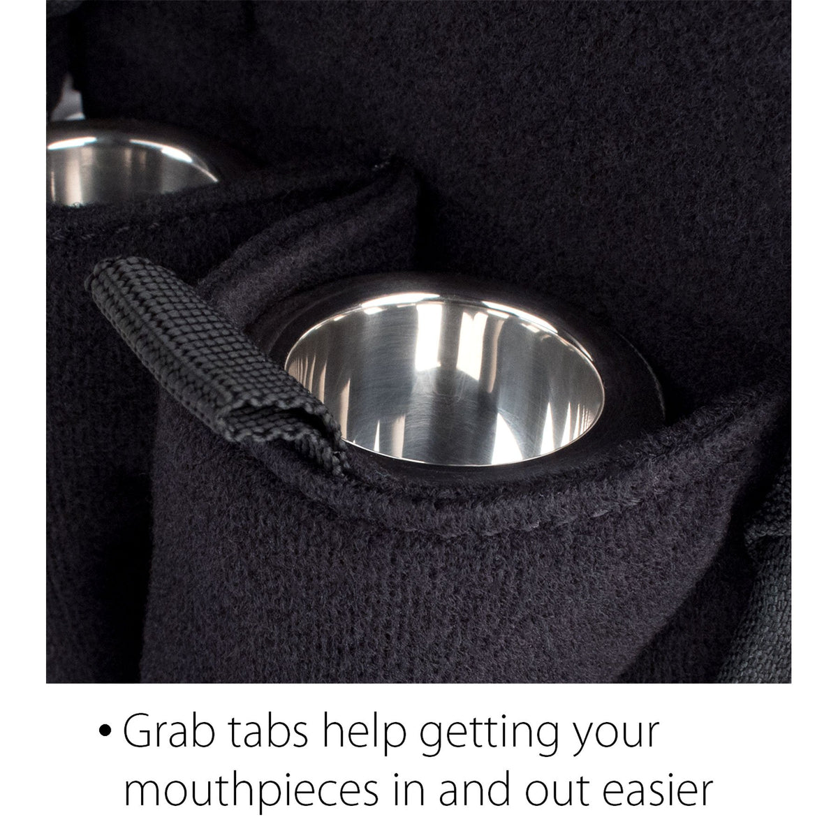 Protec - 2-Piece Tuba Nylon Mouthpiece Pouch with Zipper Closure-Accessories-Protec-Music Elements