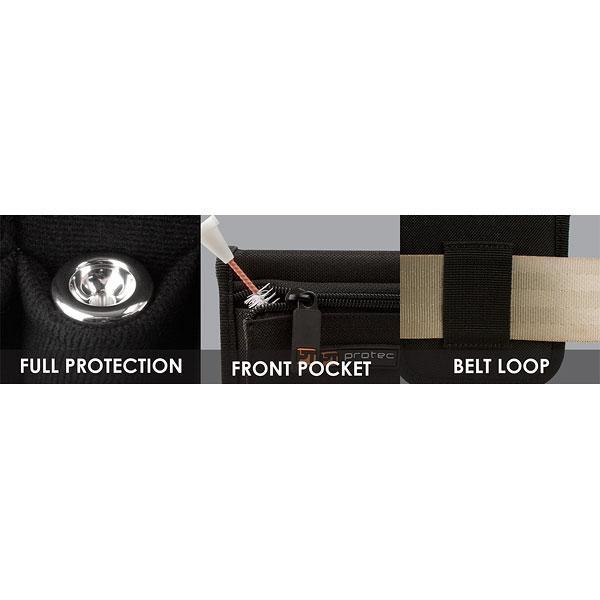 Protec - 3-Piece Tuba Nylon Mouthpiece Pouch with Zipper Closure-Accessories-Protec-Music Elements