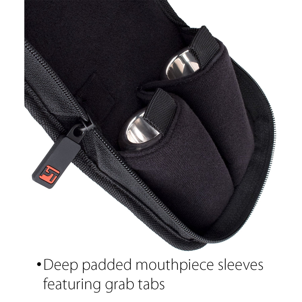 Protec - 2-Piece Trombone Nylon Mouthpiece Pouch with Zipper Closure-Accessories-Protec-Music Elements