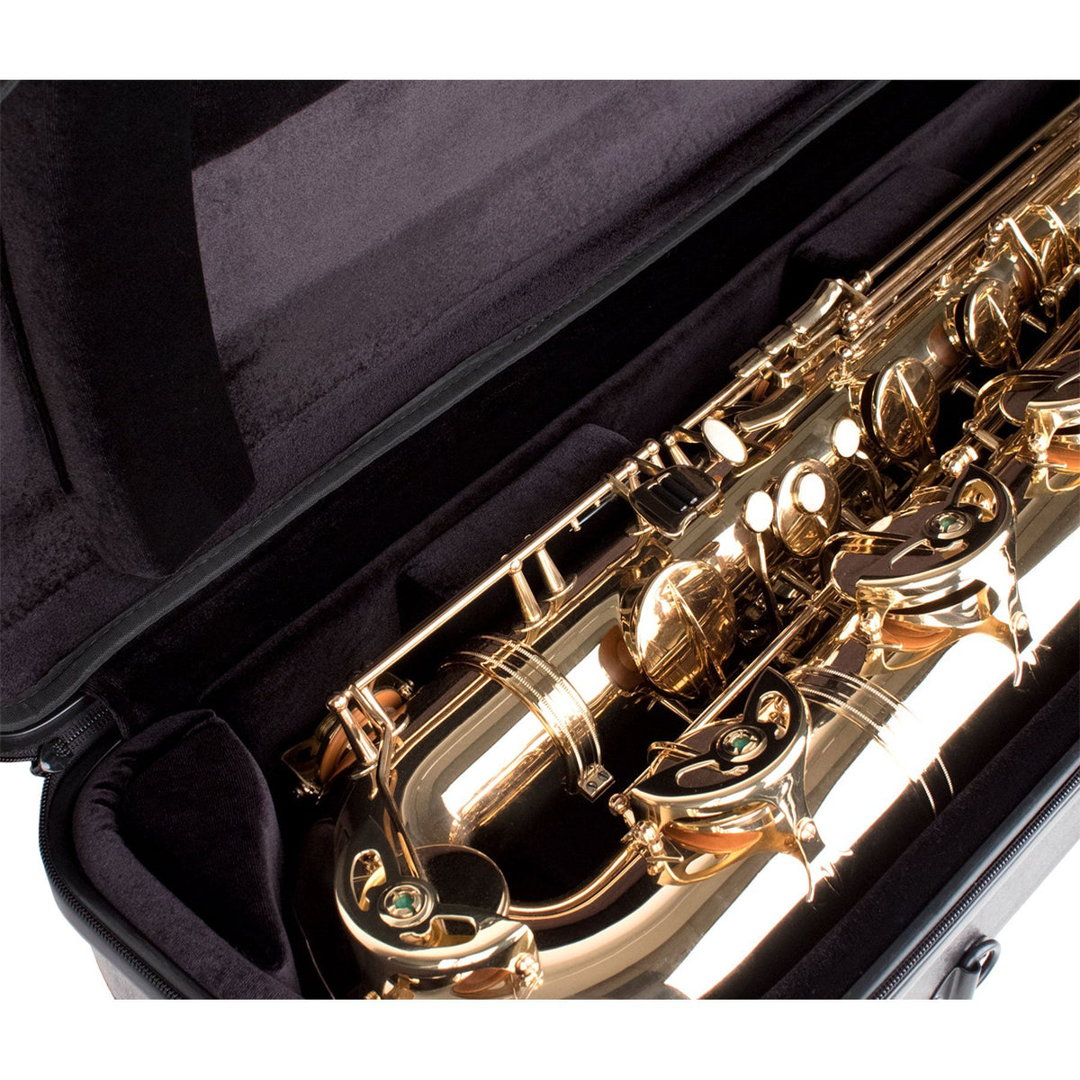 Protec - Baritone Low A &amp; Bb Saxophone ZIP Case (Contoured)-Accessories-Protec-Music Elements