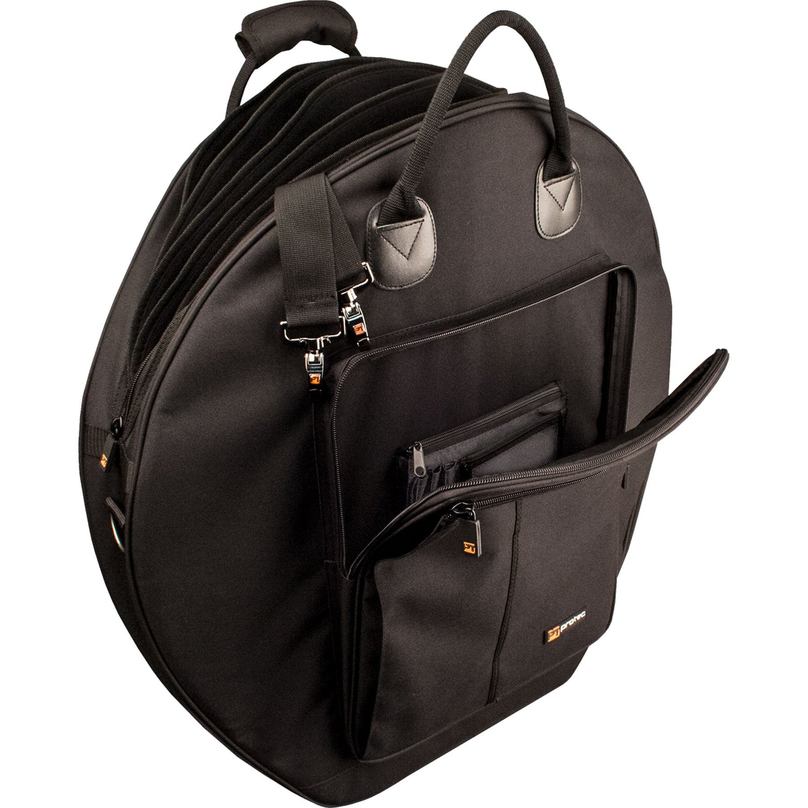 Protec - Deluxe 24" 6-Pack Cymbal Bag with Padded Dividers and Puncture Resistant Bottom-Percussion-Protec-Music Elements