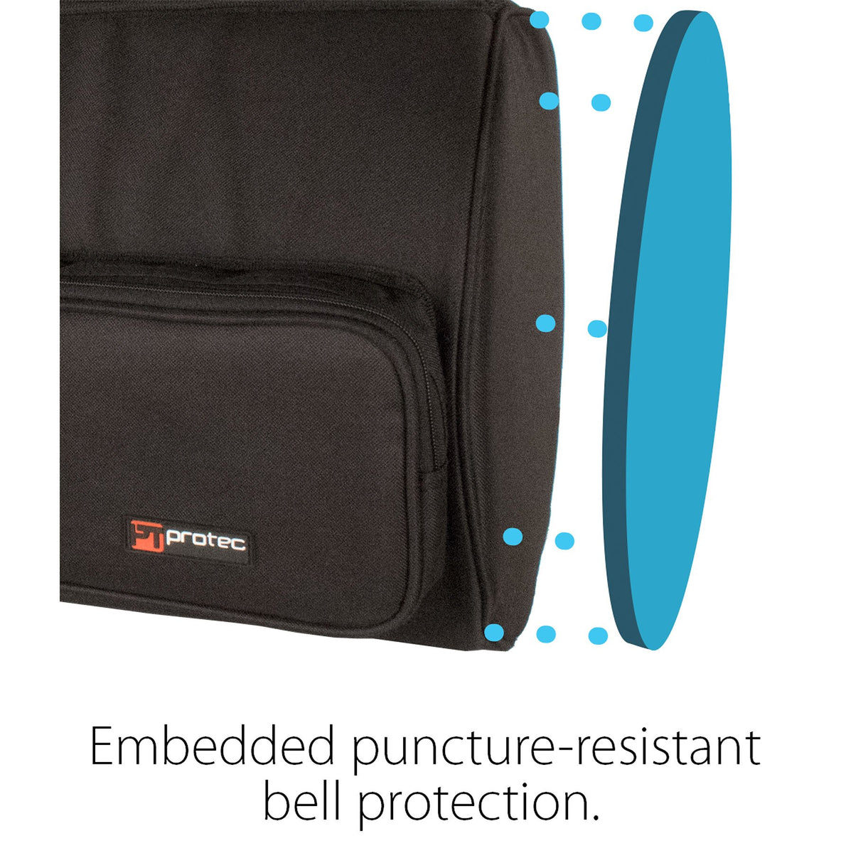 Protec - Bass Trombone Explorer Gig Bag with Sheet Music Pocket-Case-Protec-Music Elements