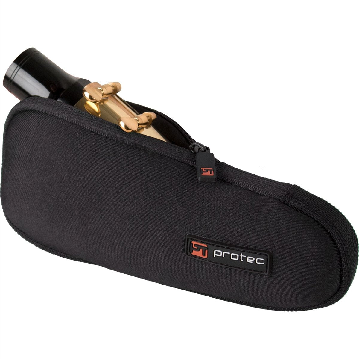 Protec - Single Neoprene Mouthpiece Pouch (for Baritone Saxophone)-Accessories-Protec-Black-Music Elements