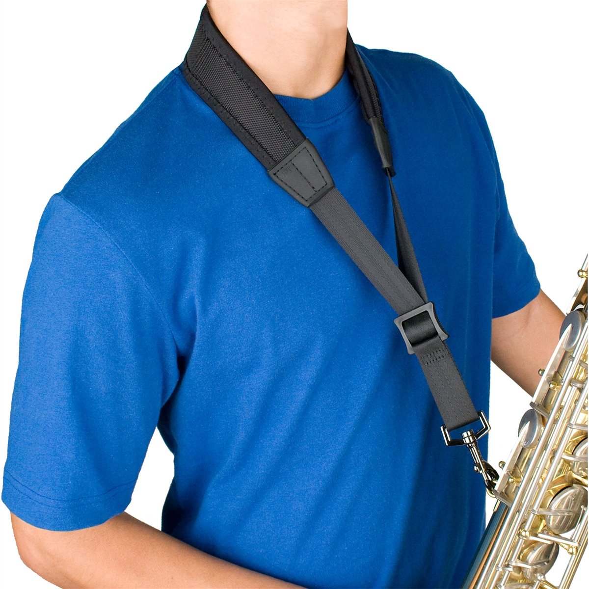 Protec - 24â€³ (Tall) Ballistic Neoprene Less-Stress Saxophone Neck Strap-Accessories-Protec-Music Elements