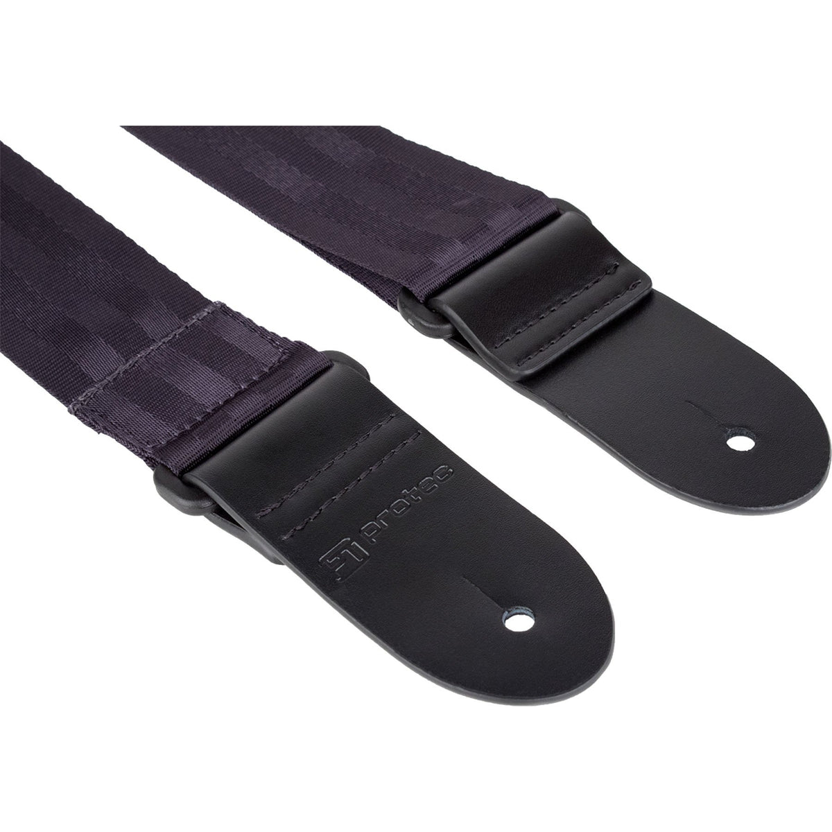 Protec - Nylon Seatbelt Guitar Strap with Leather Ends &amp; Pick Pocket-Accessories-Protec-Music Elements