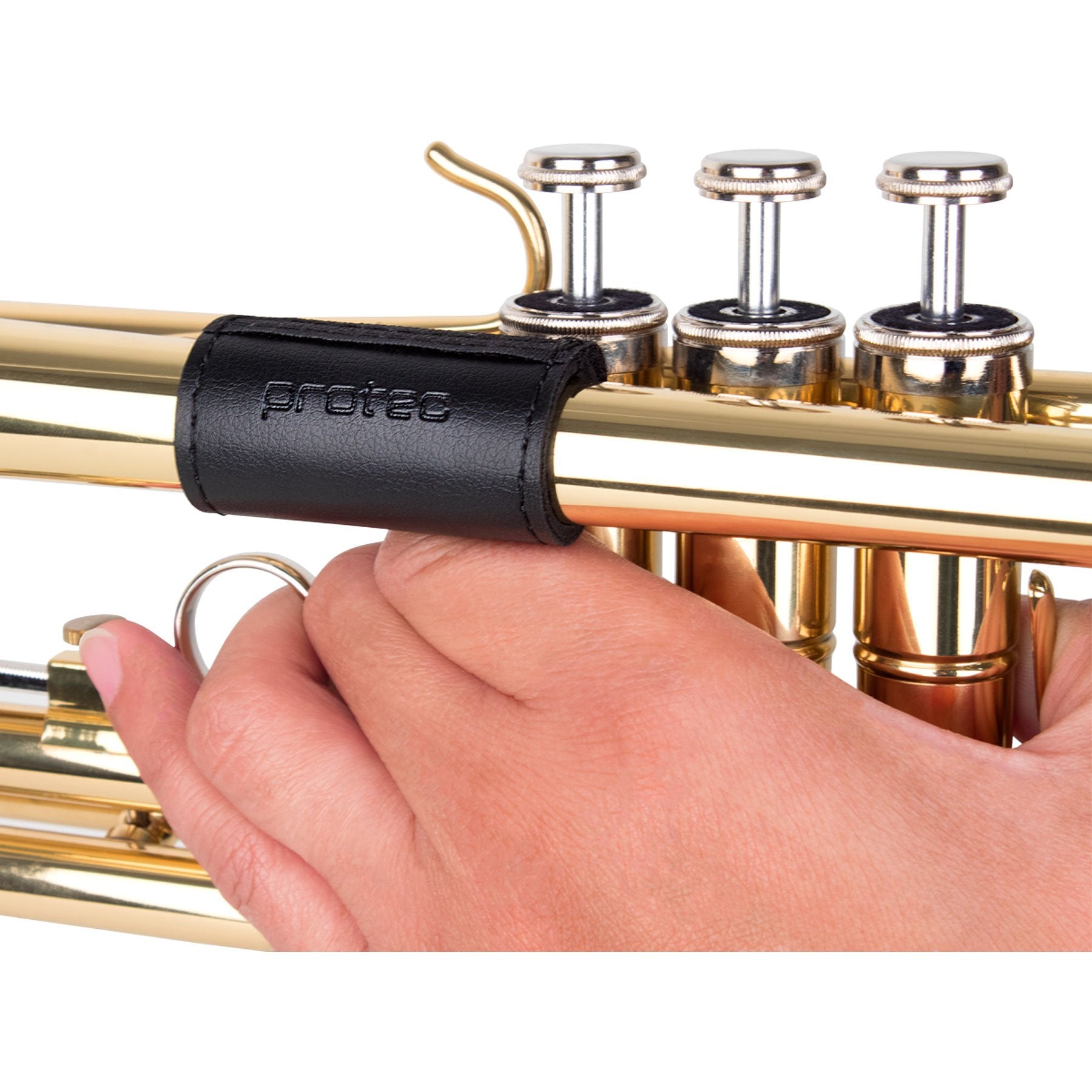 Protec - Padded Leather Finger Saver for Trumpet-Accessories-Protec-Music Elements