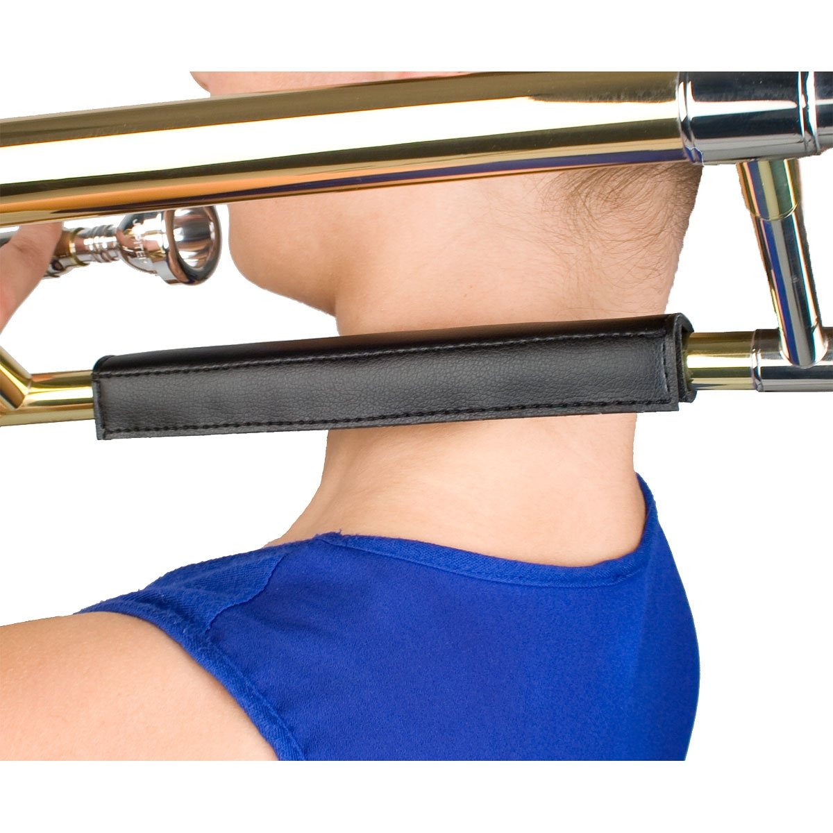 Protec - Padded Leather Neck Guard for Straight Trombones-Accessories-Protec-Music Elements