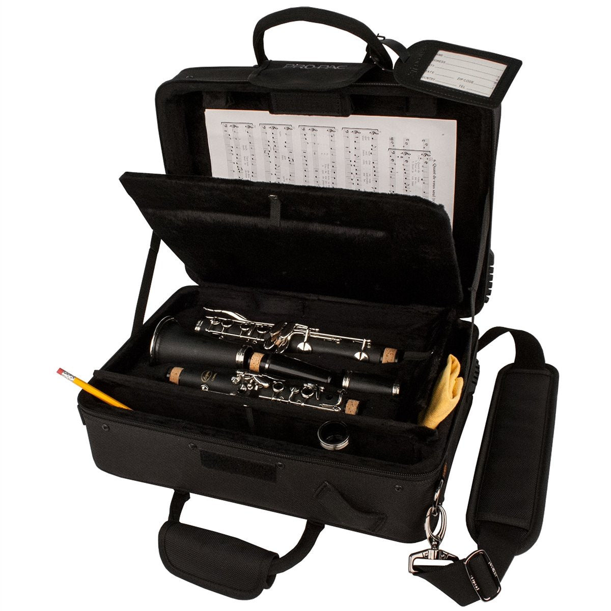 Protec - Bb Clarinet PRO PAC Case (Carry All with Built In Sheet Music Compartment)-Accessories-Protec-Music Elements