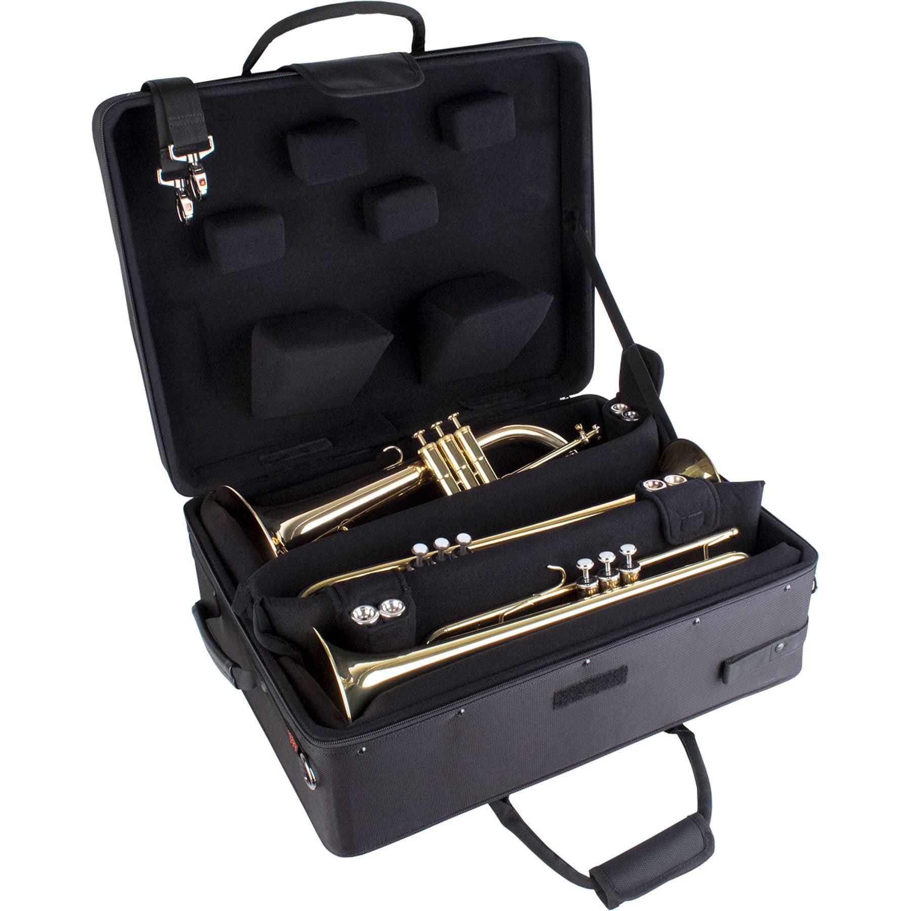 Protec - Quad Horn IPAC Case (Trumpet/Flugelhorn)-Case-Protec-Music Elements