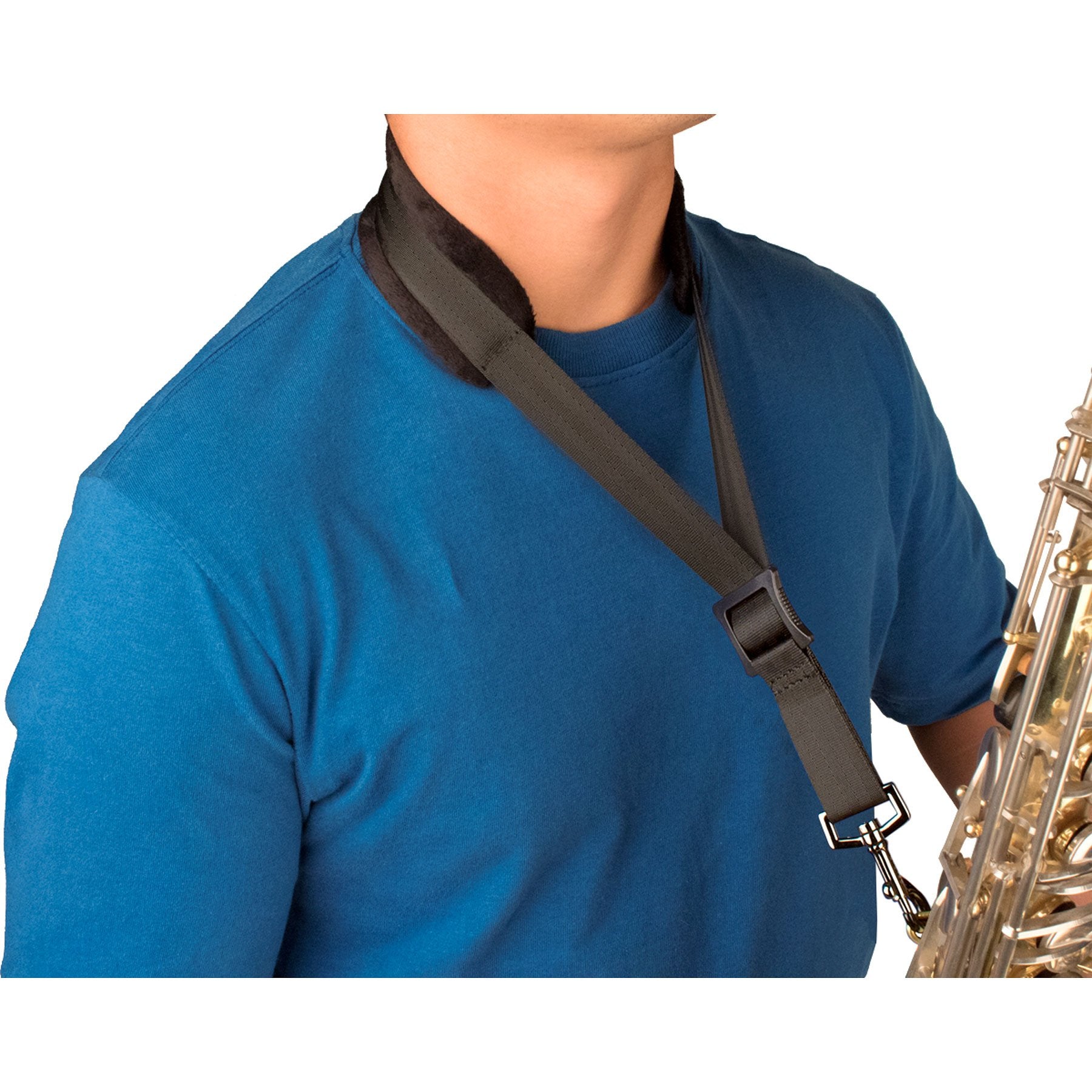 Protec - Saxophone Neck Strap Featuring Velour Neck Pad and Metal Snap-Accessories-Protec-Music Elements