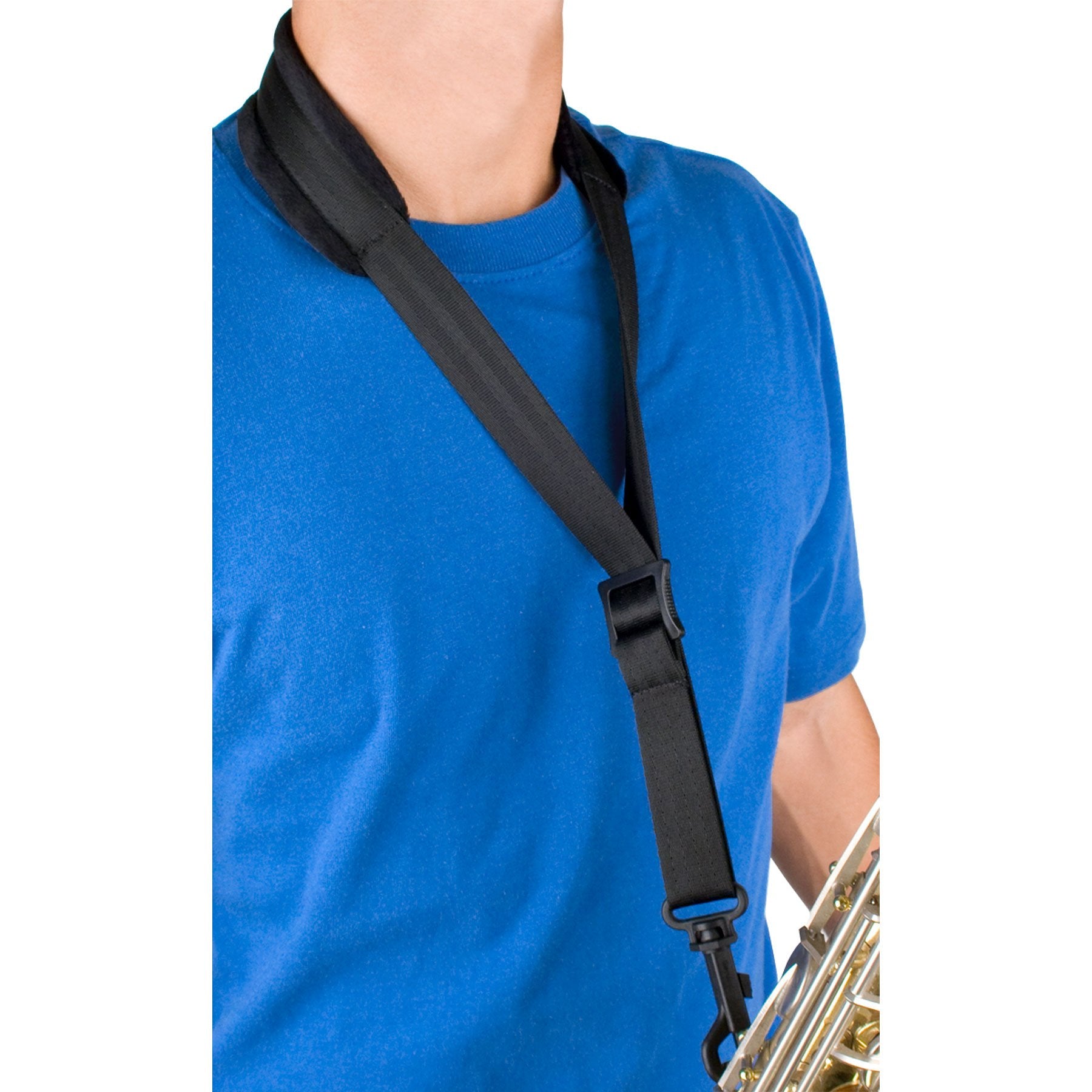 Protec - Saxophone Neck Strap Featuring Velour Neck Pad and Plastic Swivel Snap-Accessories-Protec-Music Elements