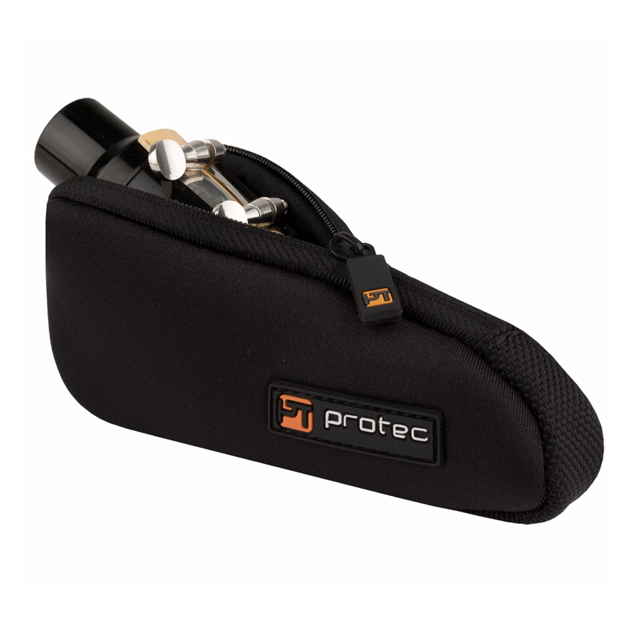 Protec - Single Neoprene Mouthpiece Pouch (for Tuba/Tenor Saxophone)-Accessories-Protec-Black-Music Elements